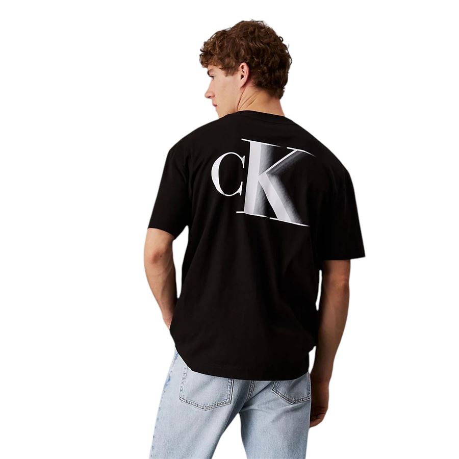 T-shirt con monogramma dal taglio relaxed da uomo Calvin Klein | J30J327475BEH